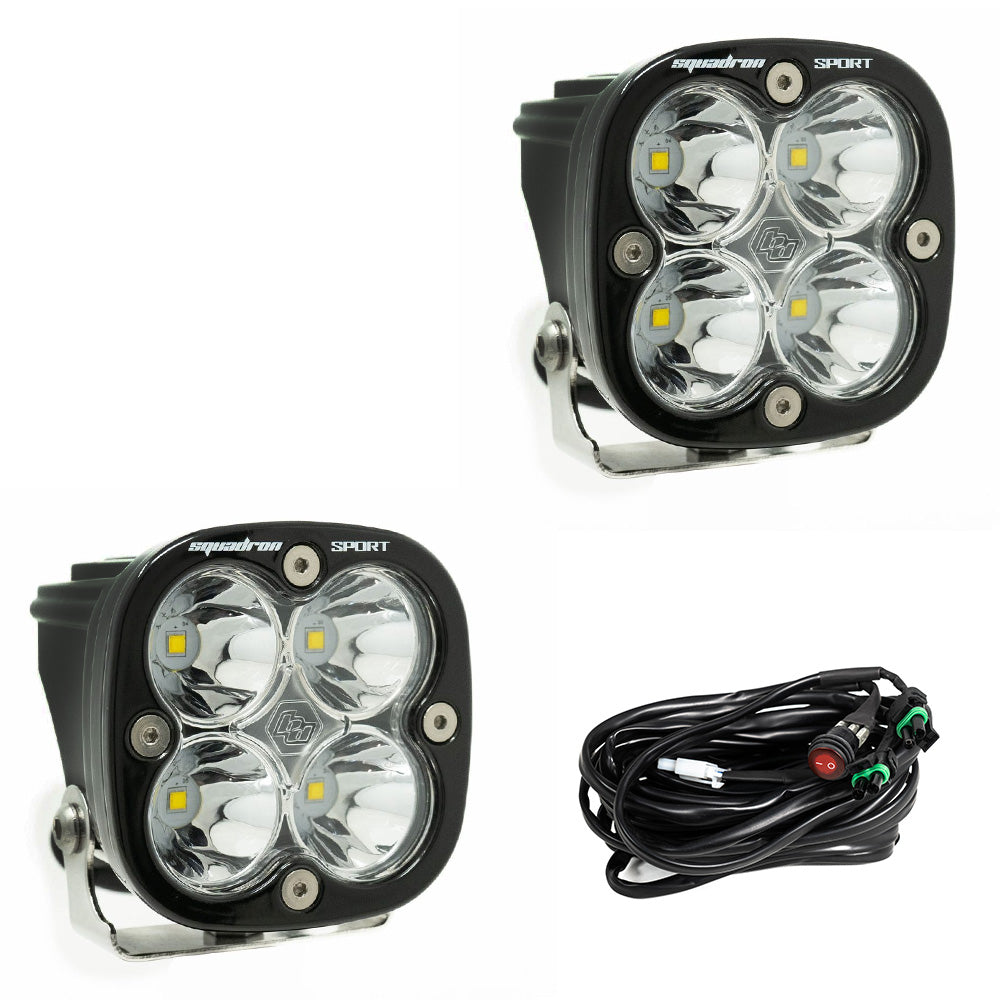 مصباح مساعد LED أسود اللون من Squadron Sport