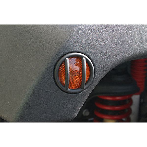 Side Marker Light Euro Guards, Black; 07-18 Jeep Wrangler JK