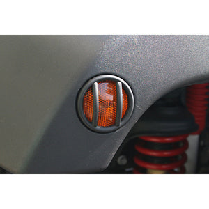 Side Marker Light Euro Guards, Black; 07-18 Jeep Wrangler JK