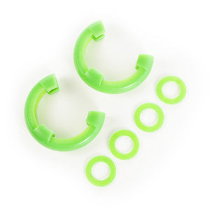 D-Shackle Isolator Kit, Green Pair, 7/8-Inch