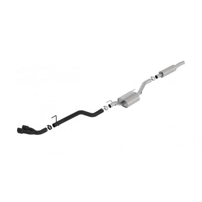 Jeep Wrangler Gladiator JT 3.6L 19-24 S-Type Cat-Back Exhaust, Double Black Tips