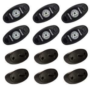 Rock Light LED Kit, Amber, 6 pieces