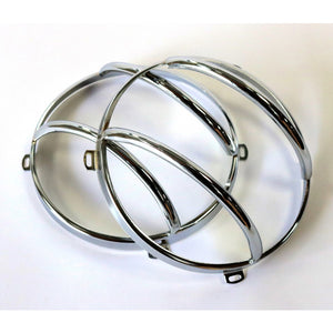 Jeep Wrangler JK 07-17 Front Light Guard Chrome