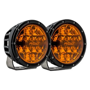 360 Series LED Round Fog Light, 6 Inch, Spot, Amber PRO, Pair