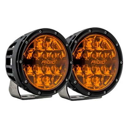 360 Series LED Round Fog Light, 6 Inch, Spot, Amber PRO, Pair