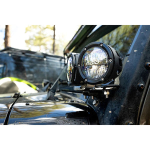 360 Series LED Round Fog Light, 4 Inch, Driving, RGBW Backlight, Pair