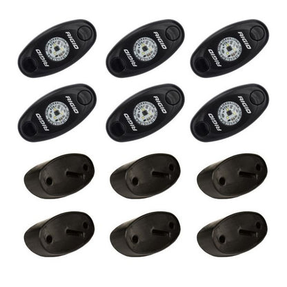 Rock Light LED Kit, White, 6 pieces