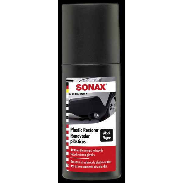 Sonax Plastic Restorer with Sponge, Black (100mL)