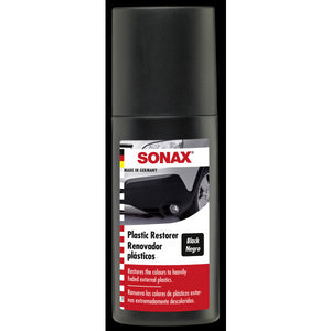 Sonax Plastic Restorer with Sponge, Black (100mL)