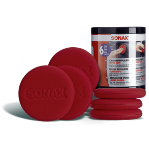 Sonax Red Sponge Applicator - Super Soft (6 pcs)