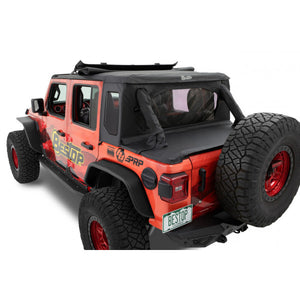 Jeep Wrangler JL 4DR 18-24, Half Top Soft Top, Twill Premium