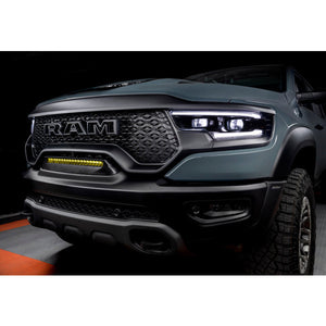 Dodge Ram 19-24 Rebel/TRX Front Bumper Flush LED Light Bar System, Amber