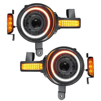 Ford Bronco 21-23 Oculus Projector Headlights, Amber/White Switchback