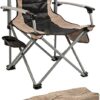 ARB 10500101A Camping Chair Nylon Oxford Weave Material Robust Alloy Frame 260lb Attachable Side Table Camping Chair