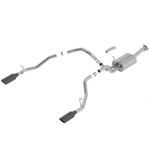 Dodge Ram 1500 New 19-24 5.7L Through Bumper ATAK Cat-Back Exhaust, Black Tips