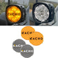 NACHO Quatro Spot Beam Output - Ideal for Down The Road Visibility - Size 4" - Pair + 40AMP VEHICLE HARNESS W DUAL SWITCH