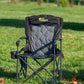 King Hard Arm Camp Chair - With Lumbar Support