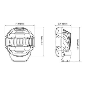 Scope 7" spot driving light