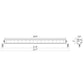 75W Bright Sabre Single Row Lightbar 524mm (20”) Straight