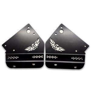 Ford F150 Raptor 10-14 Front Bumper Double Pocket Lights Brackets, Pair