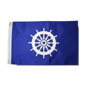 Flag 12 x 18" - Ship's Wheel