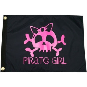 Flag 12 x 18" - Pirate Girl w/ Bow