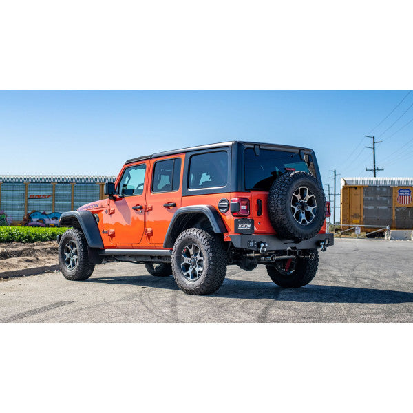 عادم خلفي للمحور من ATAK لسيارة Jeep Wrangler JL سعة 3.6 لتر موديل 18-24، أطراف من الكروم