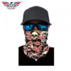 AOR Bandana Face Mask – Skulls & Pink Flowers