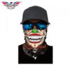 AOR Bandana Face Mask - Scary Clown - Green Nose