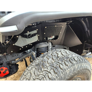 Jeep Wrangler JL &amp; Gladiator JT 18-23 Front Vented Inner Fenders For Falcon Shocks 3.1 &amp; 3.3