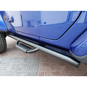 Jeep Wrangler JL 2DR 18-23 Side Steps, Nerf Bars, Stealth Edition