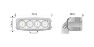 MARINE WHITE 20 W SLIM LED FLOOD LIGHT