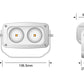 MARINE WHITE 20 W TWIN FLOOD LIGHT