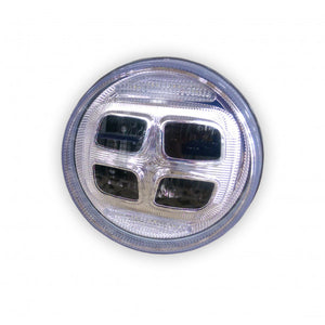 7" Head Light with PC Cover White