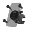 RAM X-Grip Phone Mount with Low-Profile Small Tough-Claw for Motorcycle Handlebar