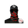 Face Shield - Fire Red Military Camo