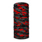 Face Shield - Fire Red Military Camo