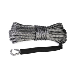 AOR Universal Winch Black Synthetic Rope 9.5mm x 27m