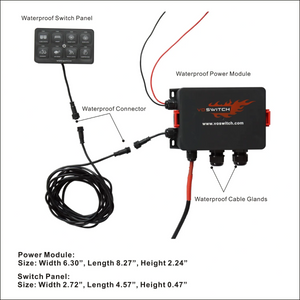 VOSWITCH Universal 8 Switch Programmable Switch Panel